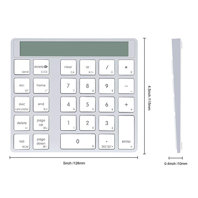 Rocketek Bluetooth Wireless Magic Keypad & Calculator Combo rocketeck