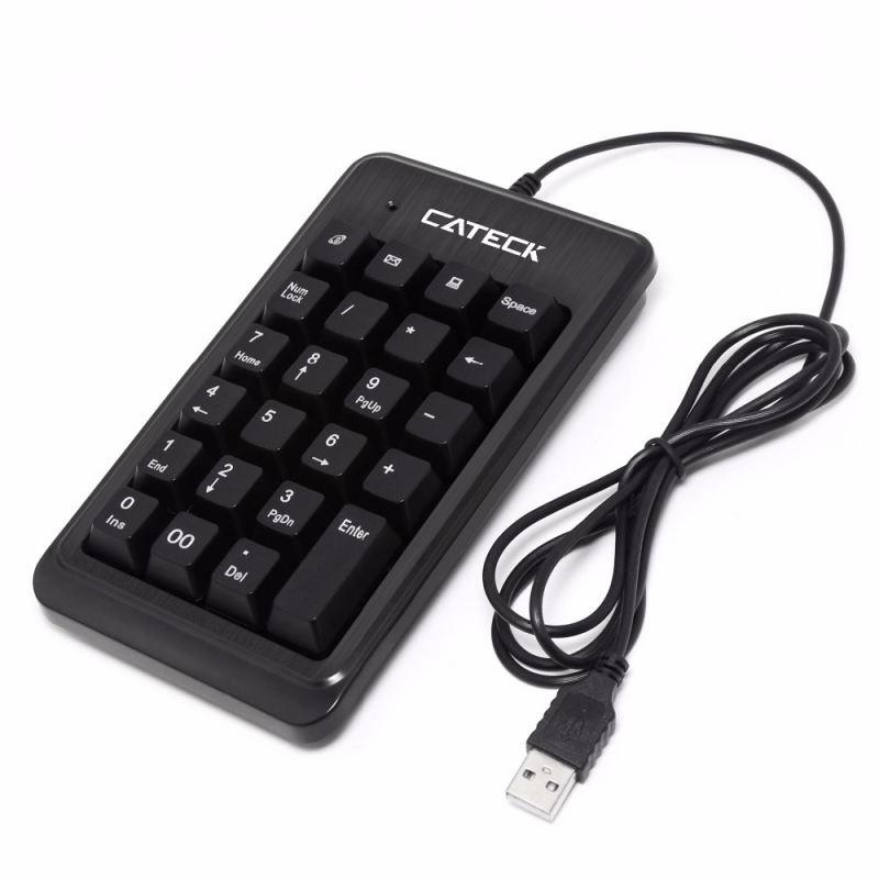 Rocketek Ergonomic Wired 23 Keys Mini Number Keyboard Numpad - rocketeck