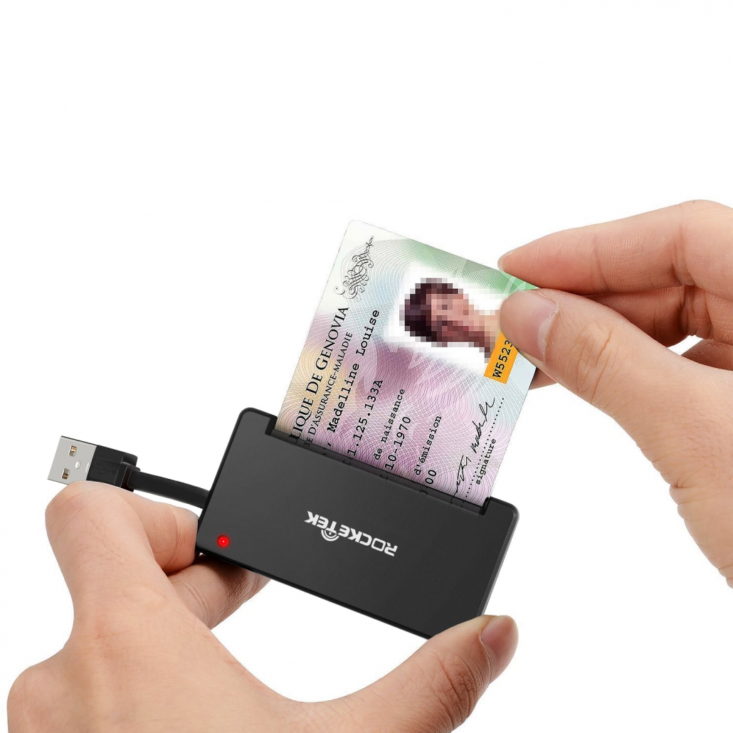 Rocketek SMART Card Reader for ATM / IC ID Card - rocketeck