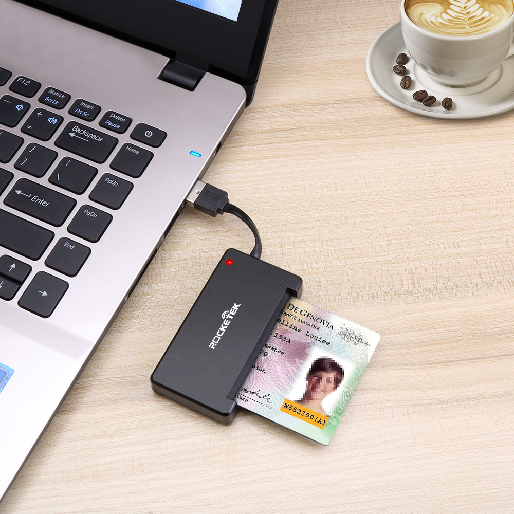 Rocketek SMART Card Reader for ATM / IC ID Card - rocketeck