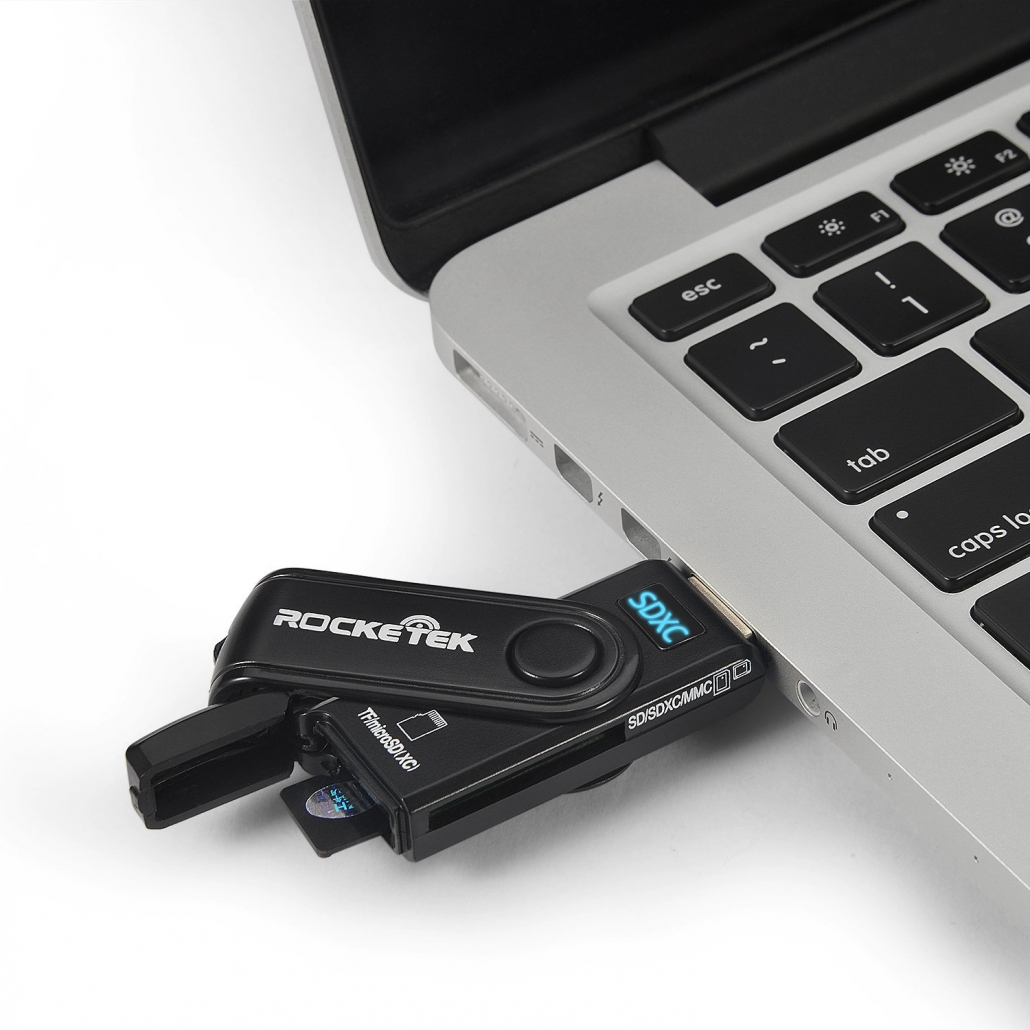 Rocketek Mini USB3.0 Memory Card Reader - rocketeck