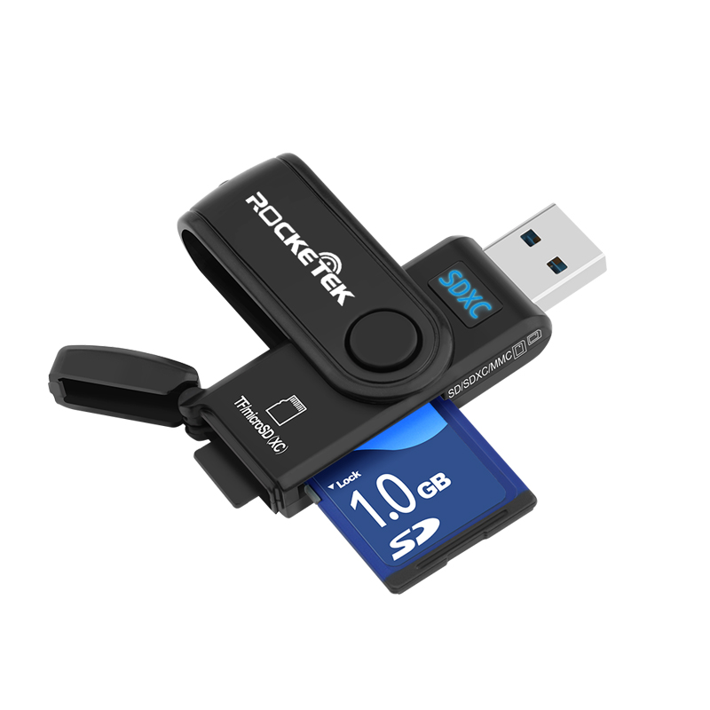 Rocketek Mini USB3.0 Memory Card Reader - rocketeck