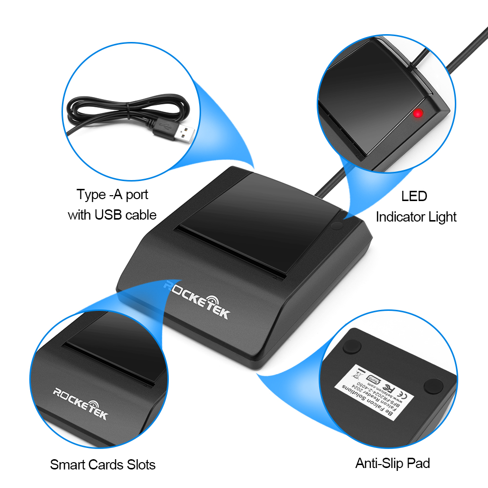 Rocketek SMART Card Reader- RT-SCR4 - rocketeck