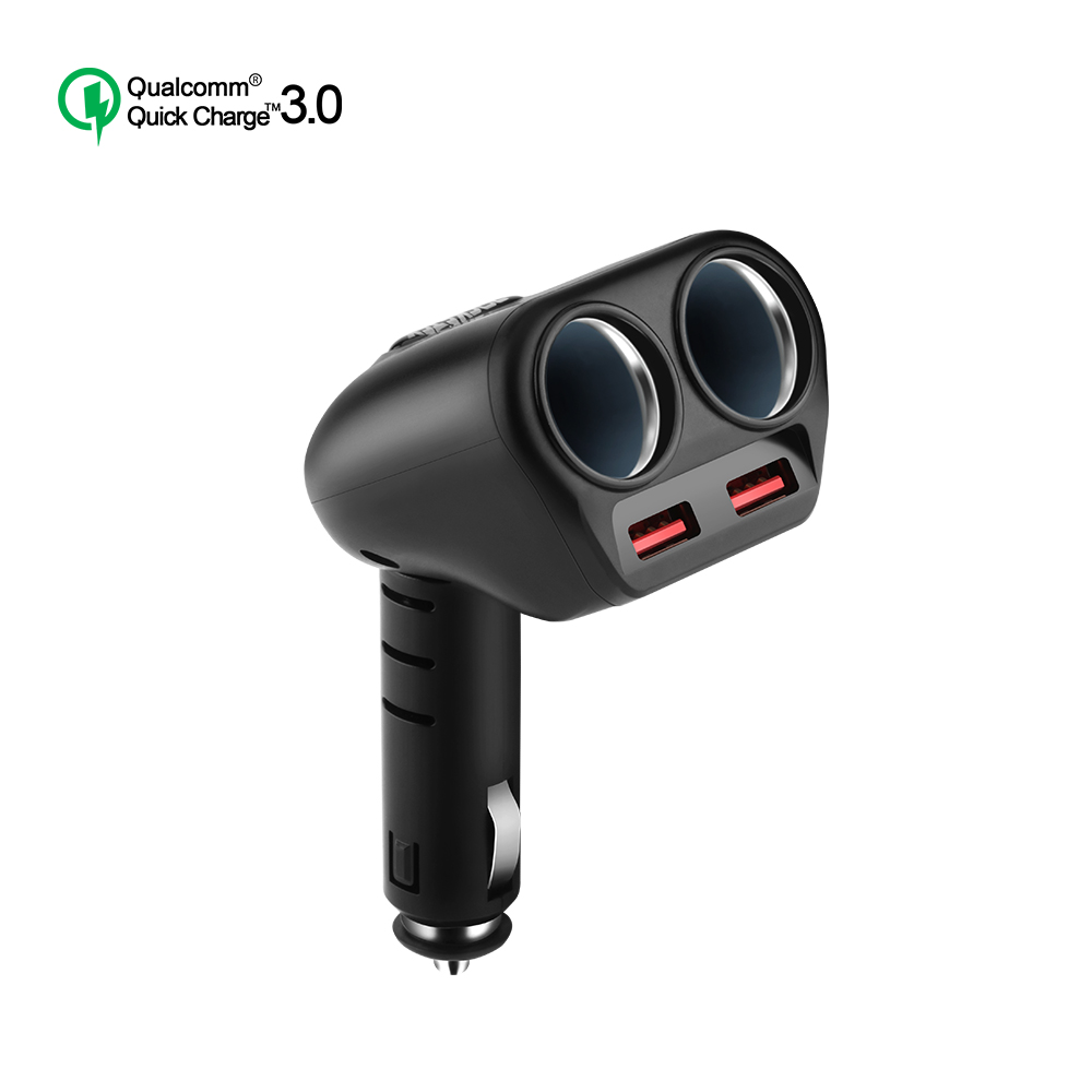 Rocketek 36W Dual USB Quick Charge 3.0 Car Charger - rocketeck