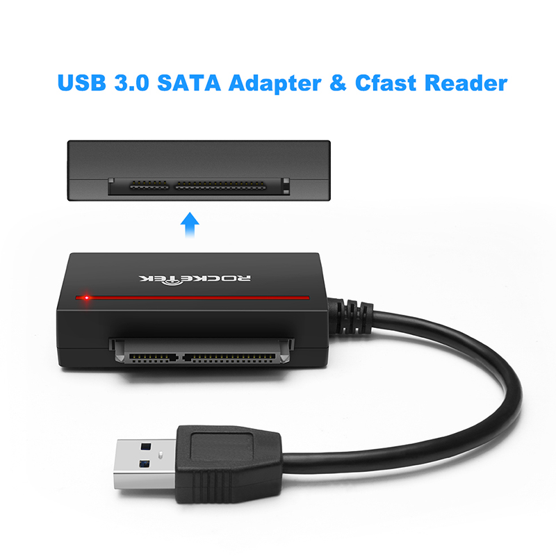 Rocketek CFast 2.0 Card Reader & USB 3.0 to SATA Adapter - rocketeck