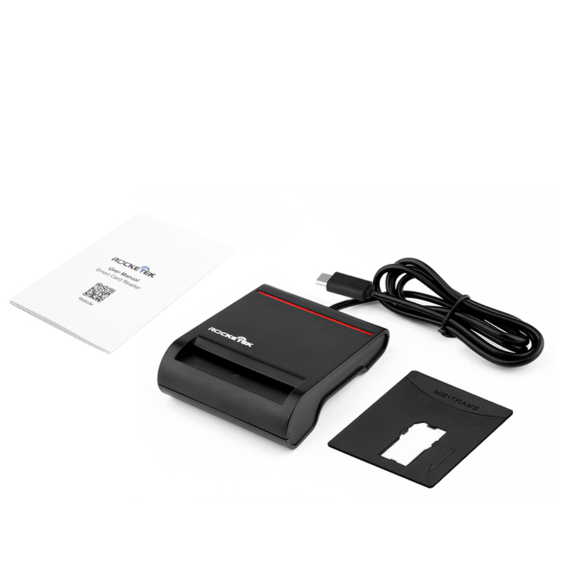 Rocketek Type C Atm Smart Credit Card Reader Sim Adapter Rocketeck