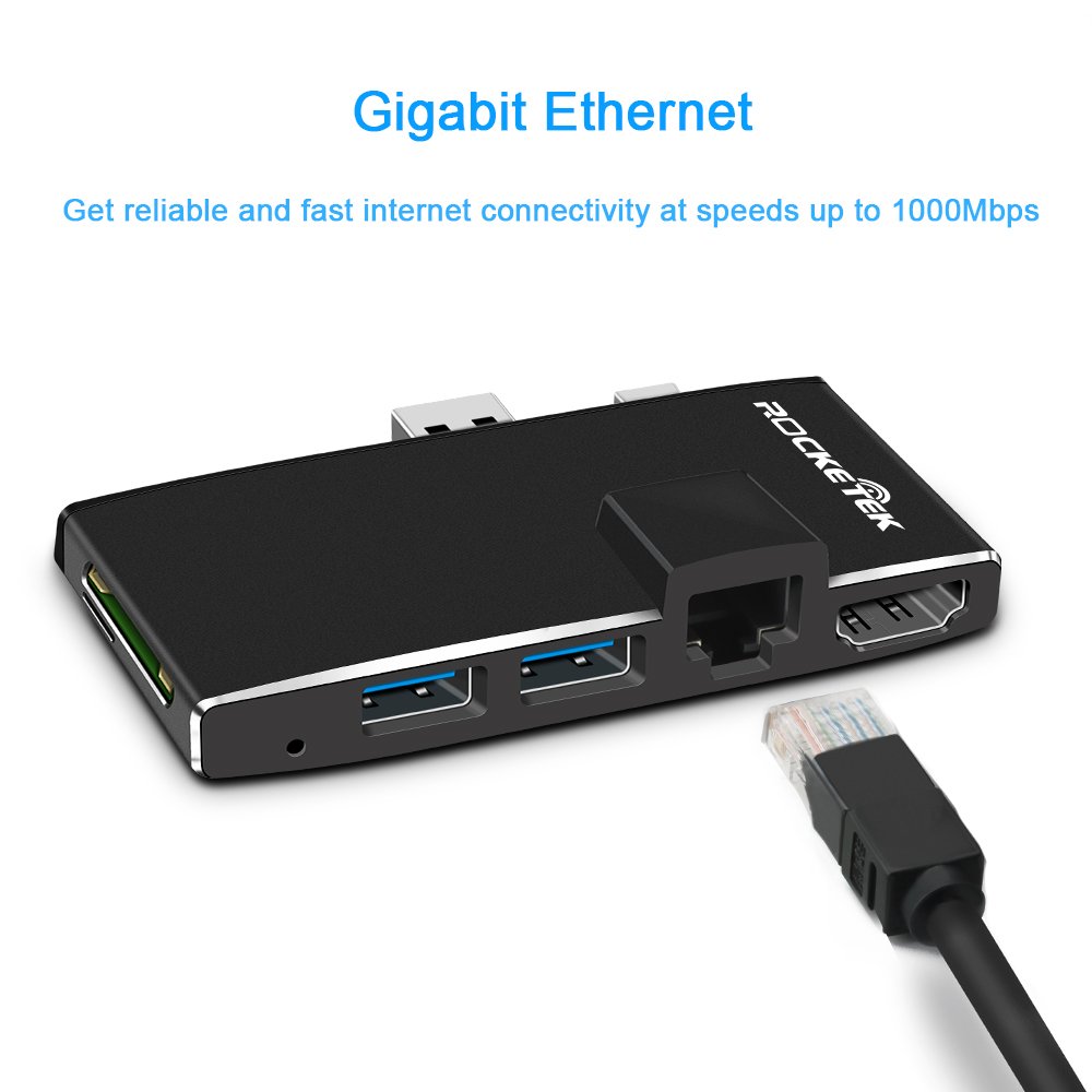 Rocketek USB 3.0 Hub Multiport Adapter Docking Station - rocketeck