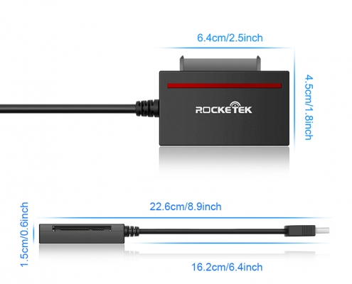 USB 3.0 to SATA Converter Cable Adapter Rocketek CFast 2.0 Card Reader 