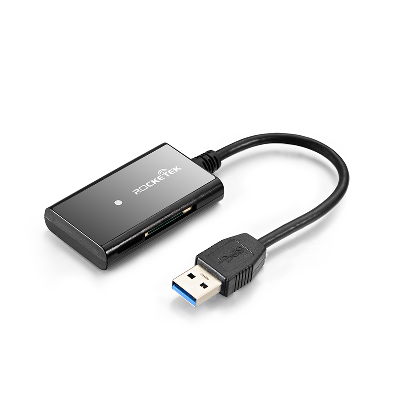 ROCKETEK USB 3.0 SD Card Reader with a USB Cord - rocketeck