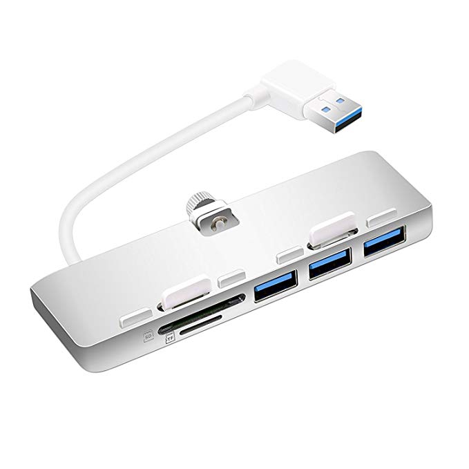 Rocketek Ultra-thin Premium Aluminum 3-Port USB 3.0 Hub for iMac 