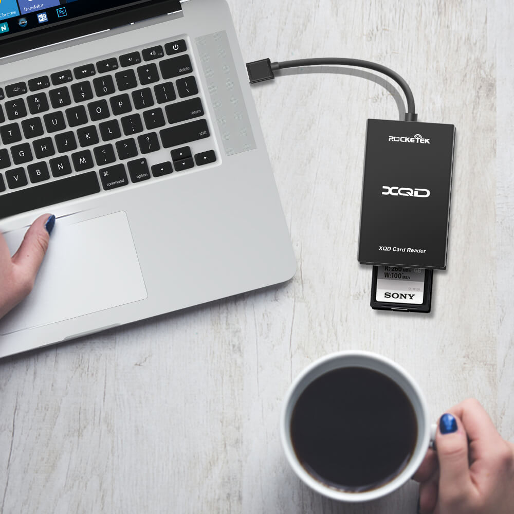 Rocketek USB 3.0 XQD Card Reader Adapter - rocketeck