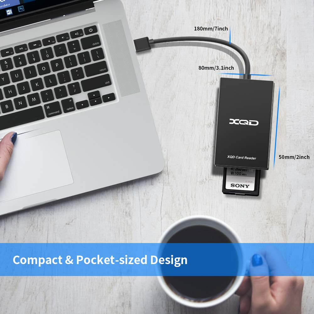 Rocketek USB 3.0 Sony XQD card reader support SD memory card reader