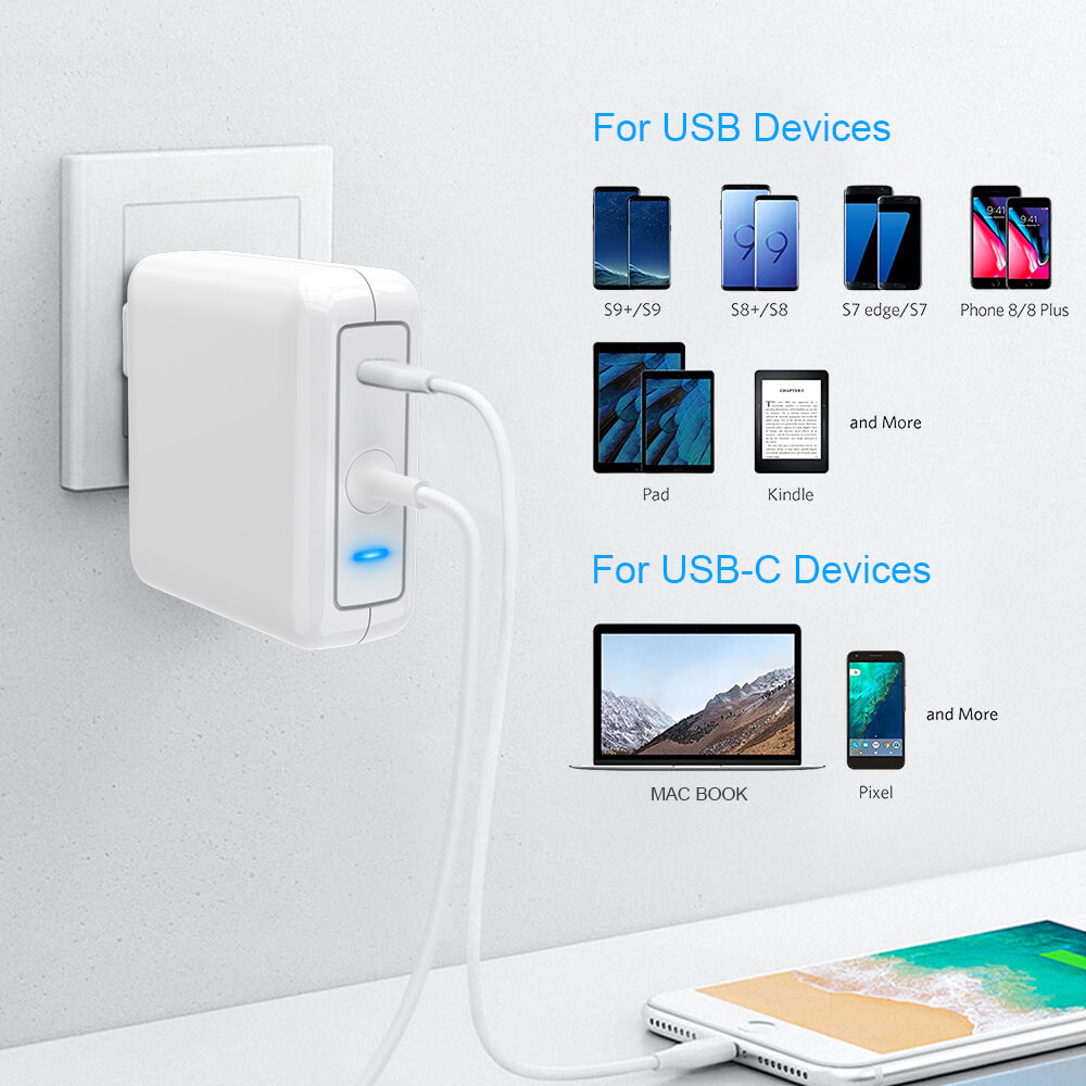Apple 61W MagSafe2 Wall Charger Adapter for MacBook - rocketeck