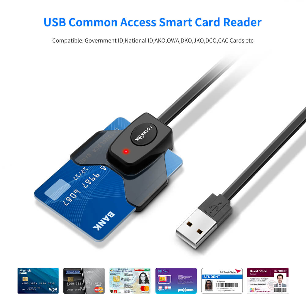 Hot sell chip smart card reader USB SIM card reader CAC card 