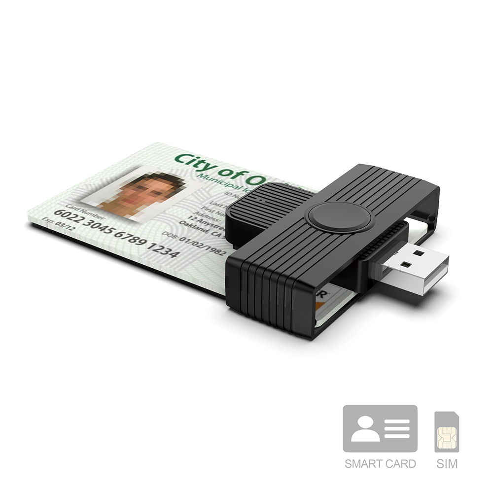 New arrival iso7816 id ic smart card reader writer - rocketeck