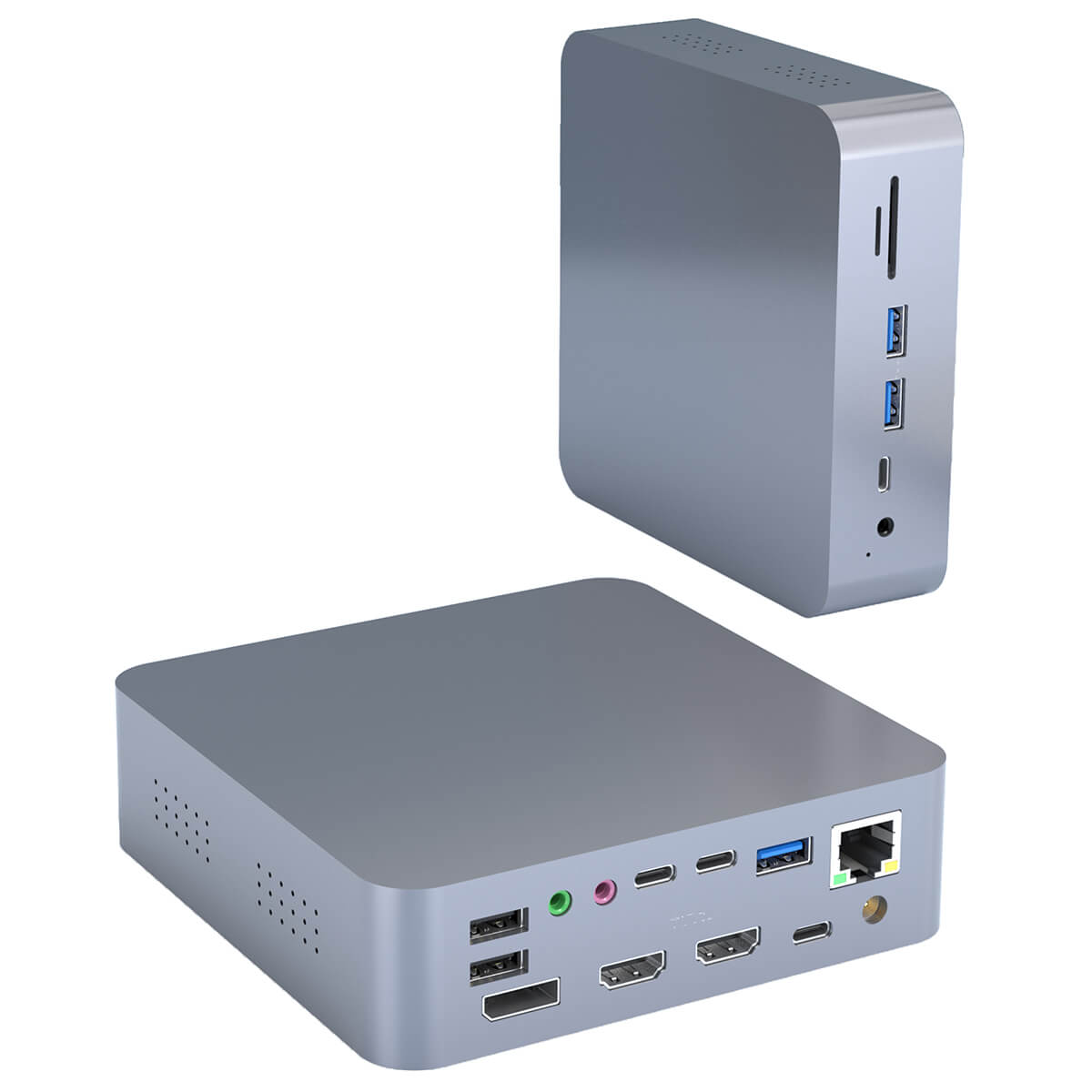rocketek new product hub usb dual HDMI Displaylink aluminum usb c 
